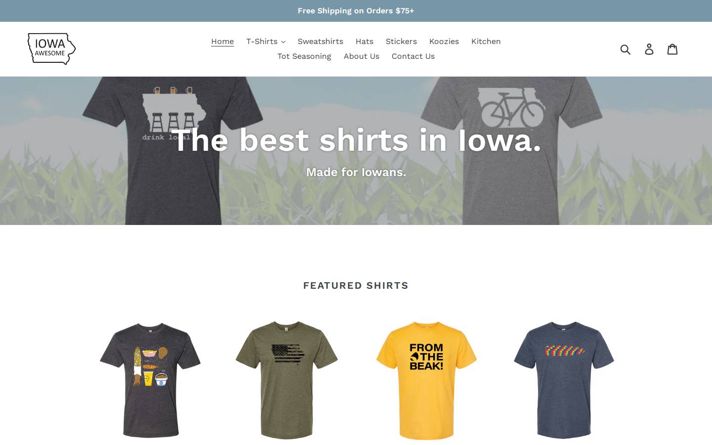 iowa-awesome.com homepage screenshot