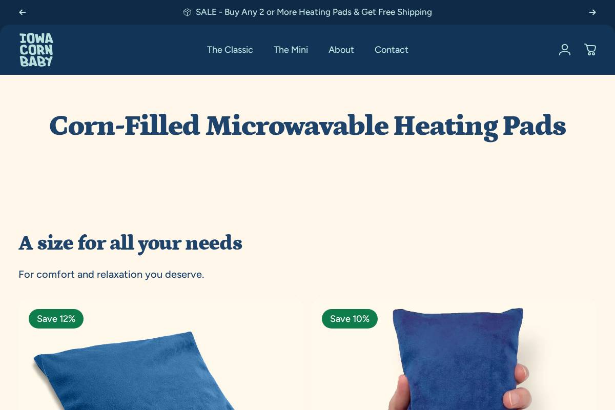 iowacornbaby.com homepage screenshot