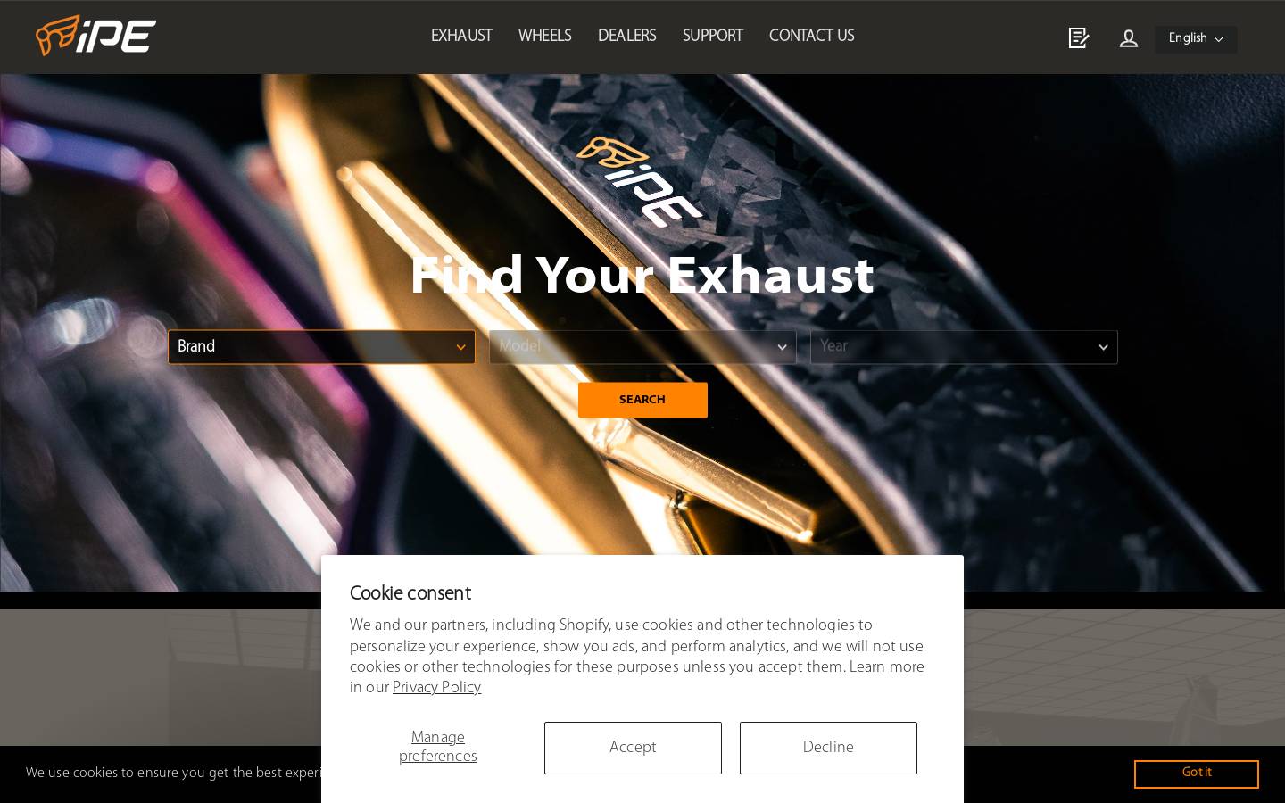ipe-f1.com homepage screenshot