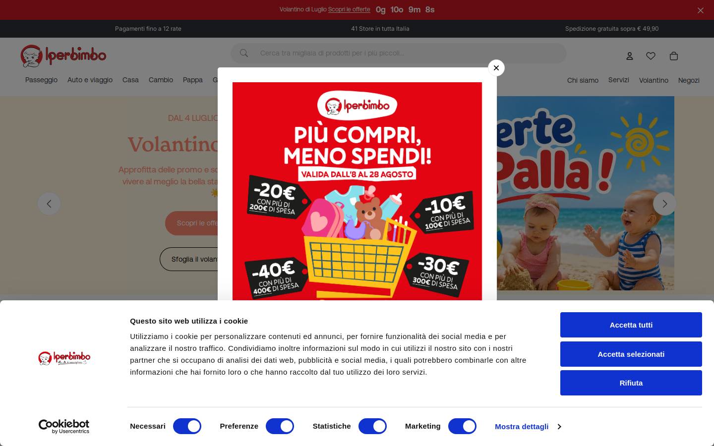Iperbimbo homepage screenshot