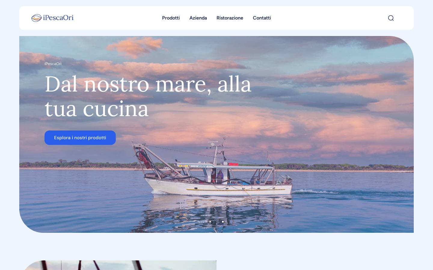 ipescaori.it homepage screenshot