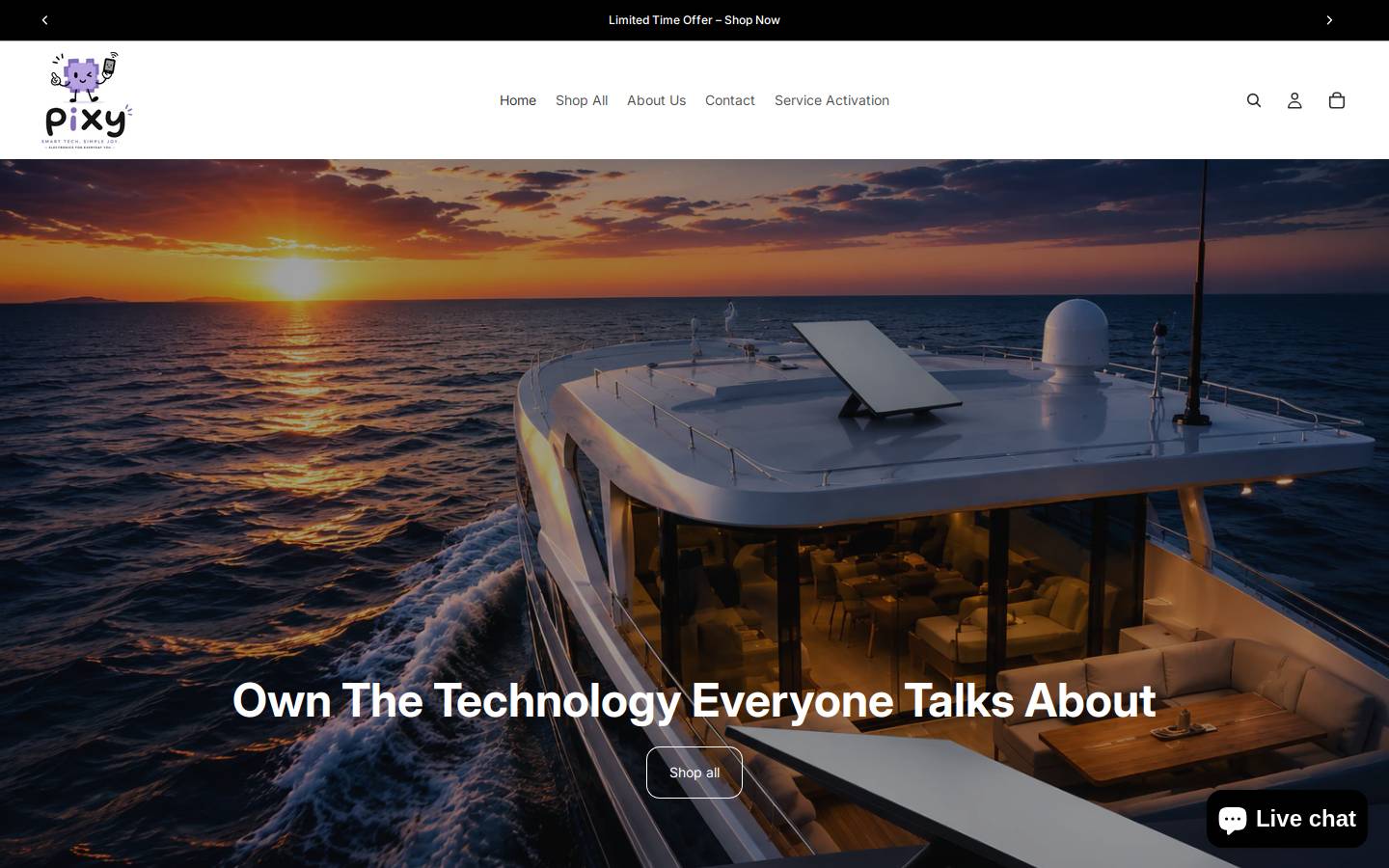 ipixy.co homepage screenshot