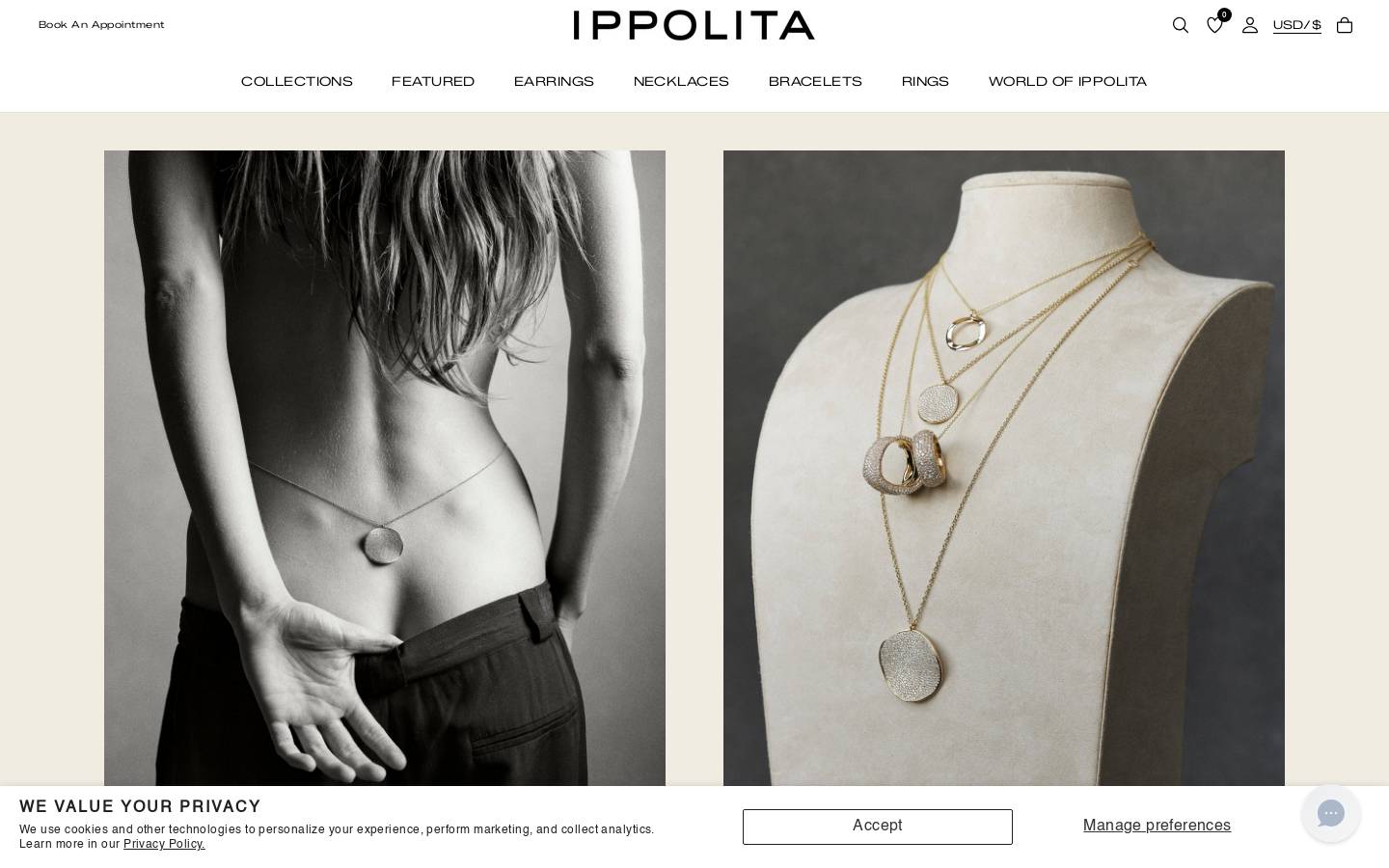 IPPOLITA homepage screenshot