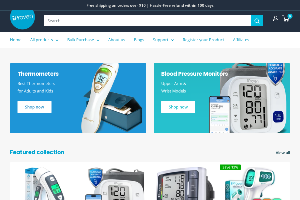 iProven homepage screenshot