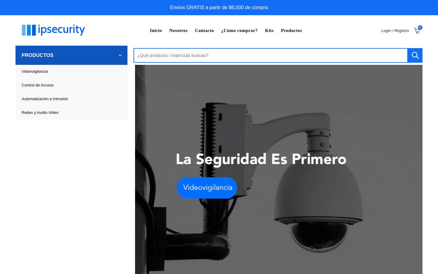 ipsecurity.com.mx homepage screenshot