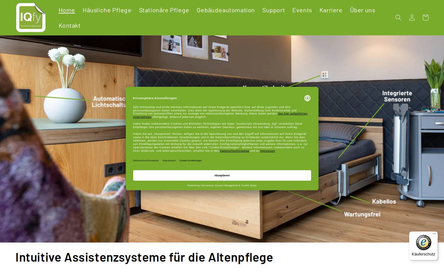iqcare.info homepage screenshot