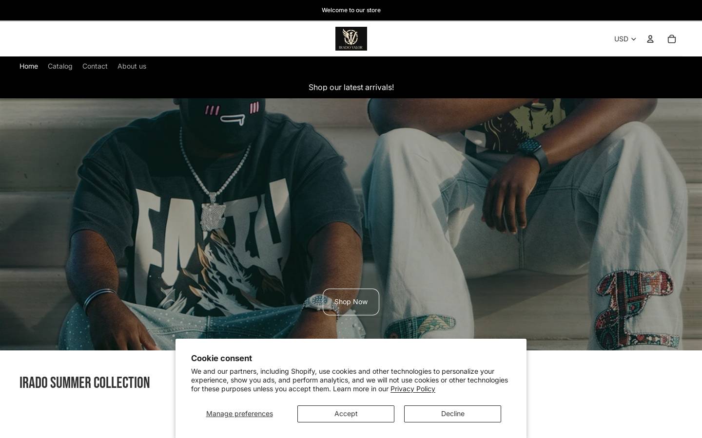 iradovalor.store homepage screenshot