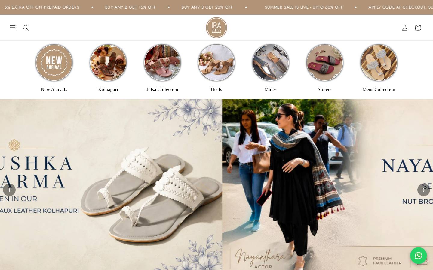 irasoles.com homepage screenshot