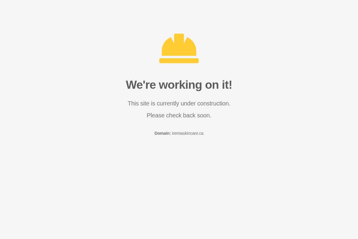 iremiaskincare.ca homepage screenshot