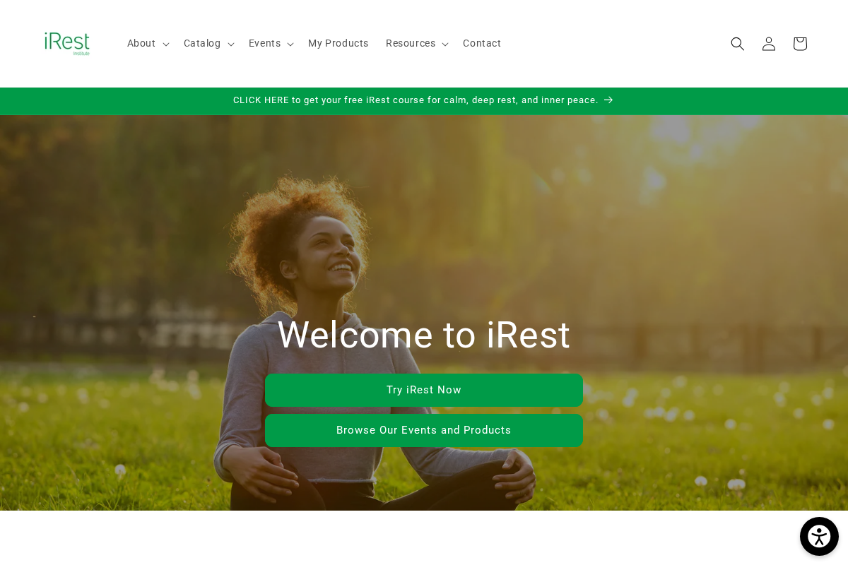 iRest Institute homepage screenshot