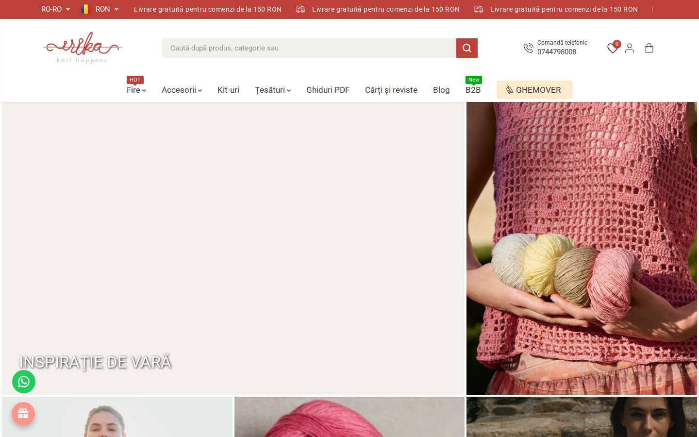 irika.ro homepage screenshot
