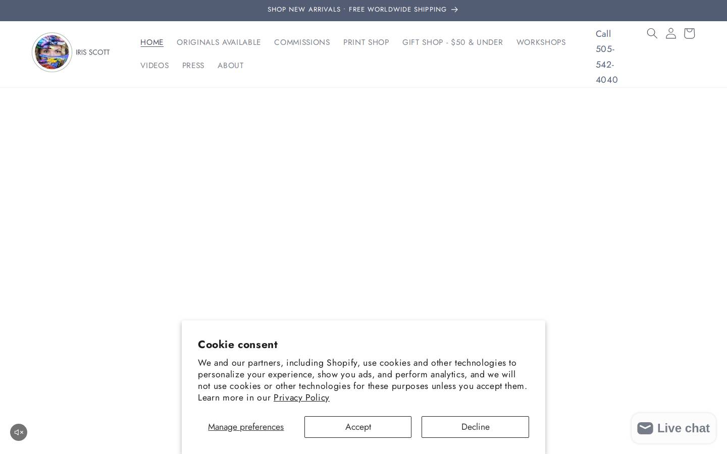 irisscott.com homepage screenshot