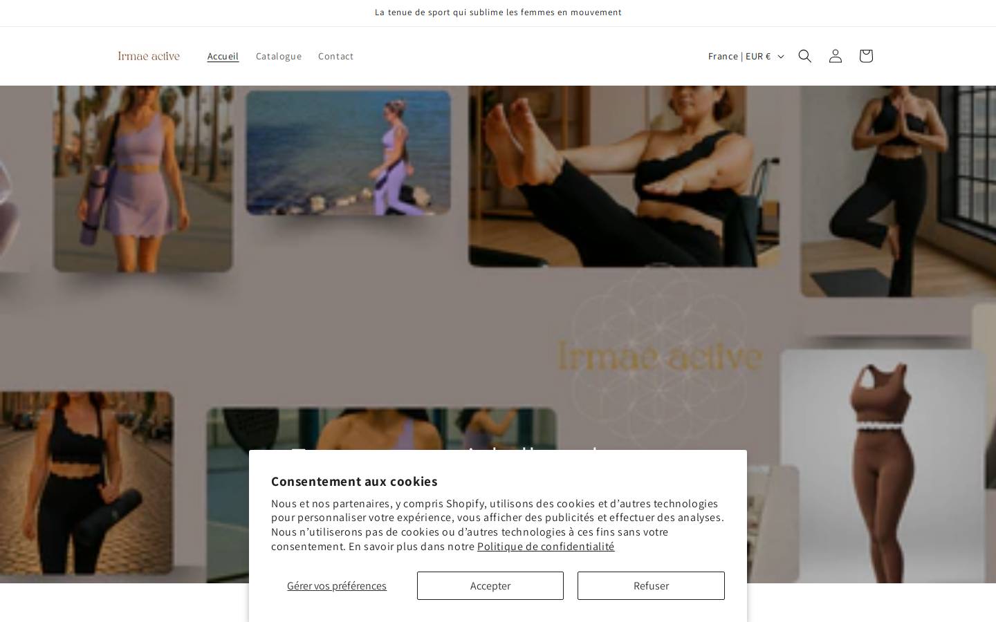 irmaeactive.com homepage screenshot