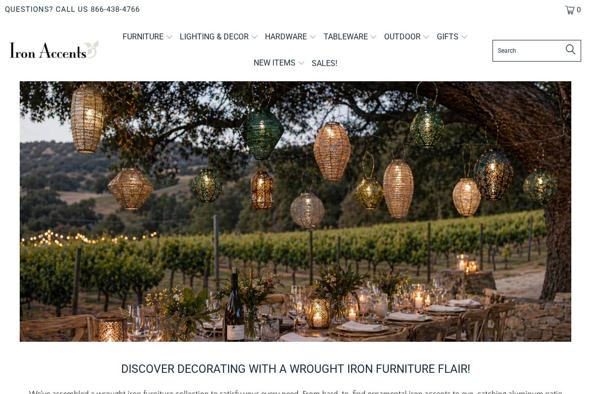 Ironaccents homepage screenshot