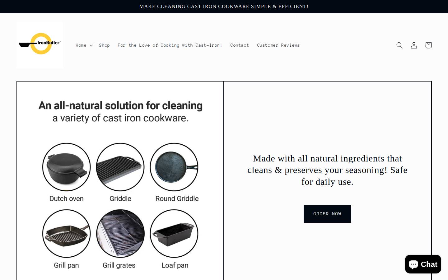 ironbutter.com homepage screenshot