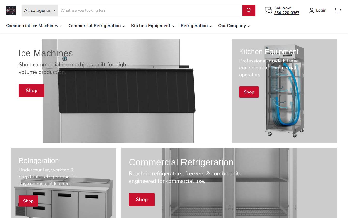 Ironcladrestaurantsupply homepage screenshot