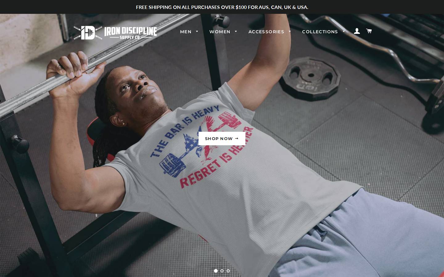 irondiscipline.co homepage screenshot