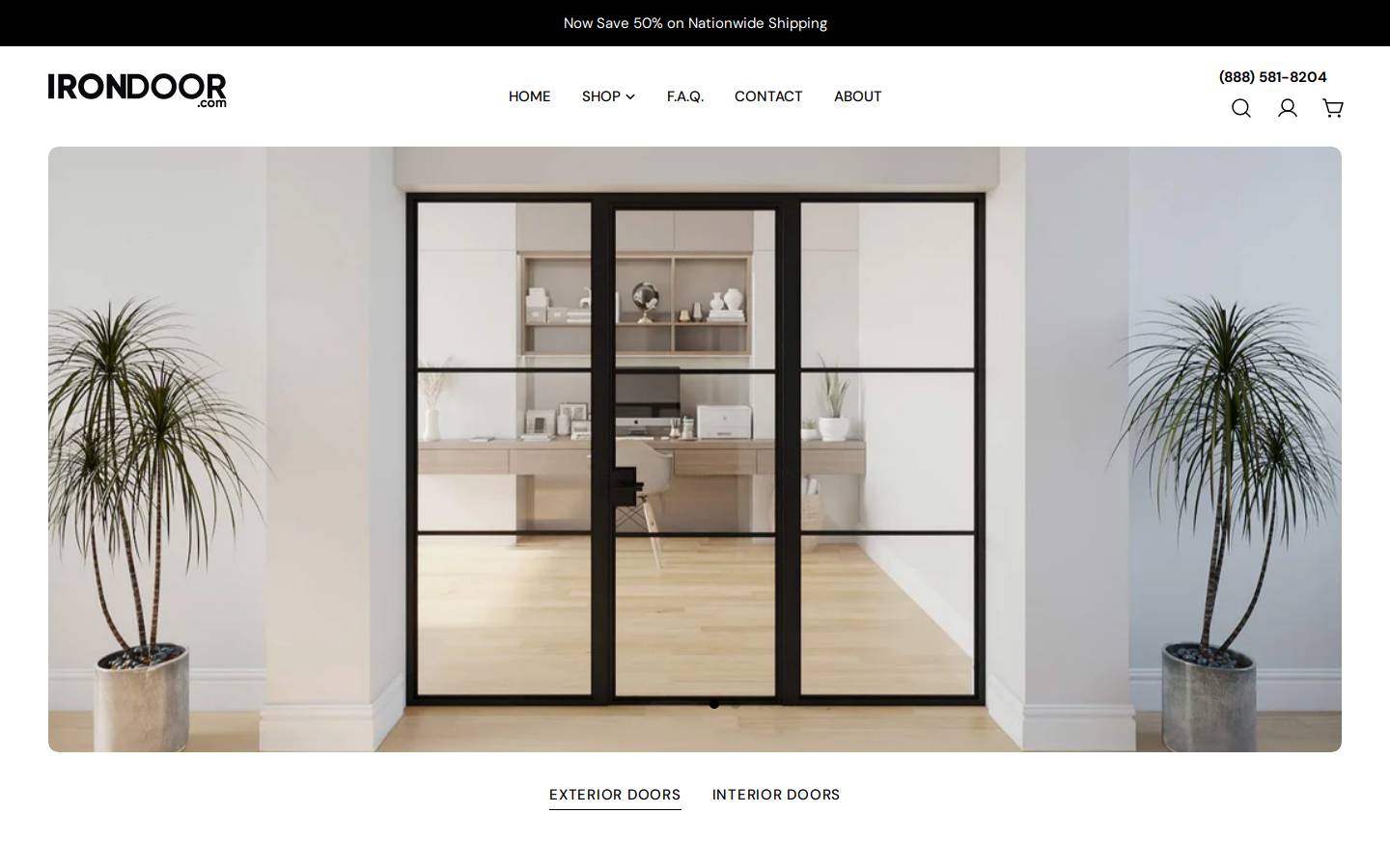 irondoor.com homepage screenshot