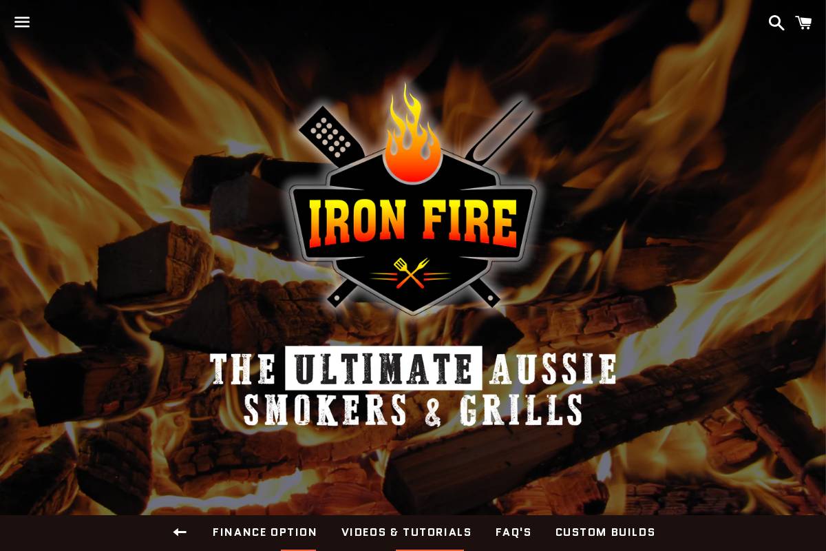 ironfire.com.au homepage screenshot