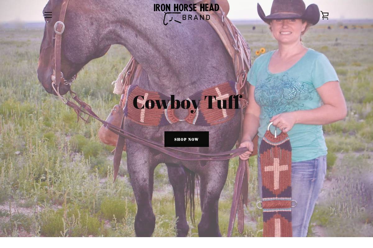 ironhorseheadbrand.com homepage screenshot