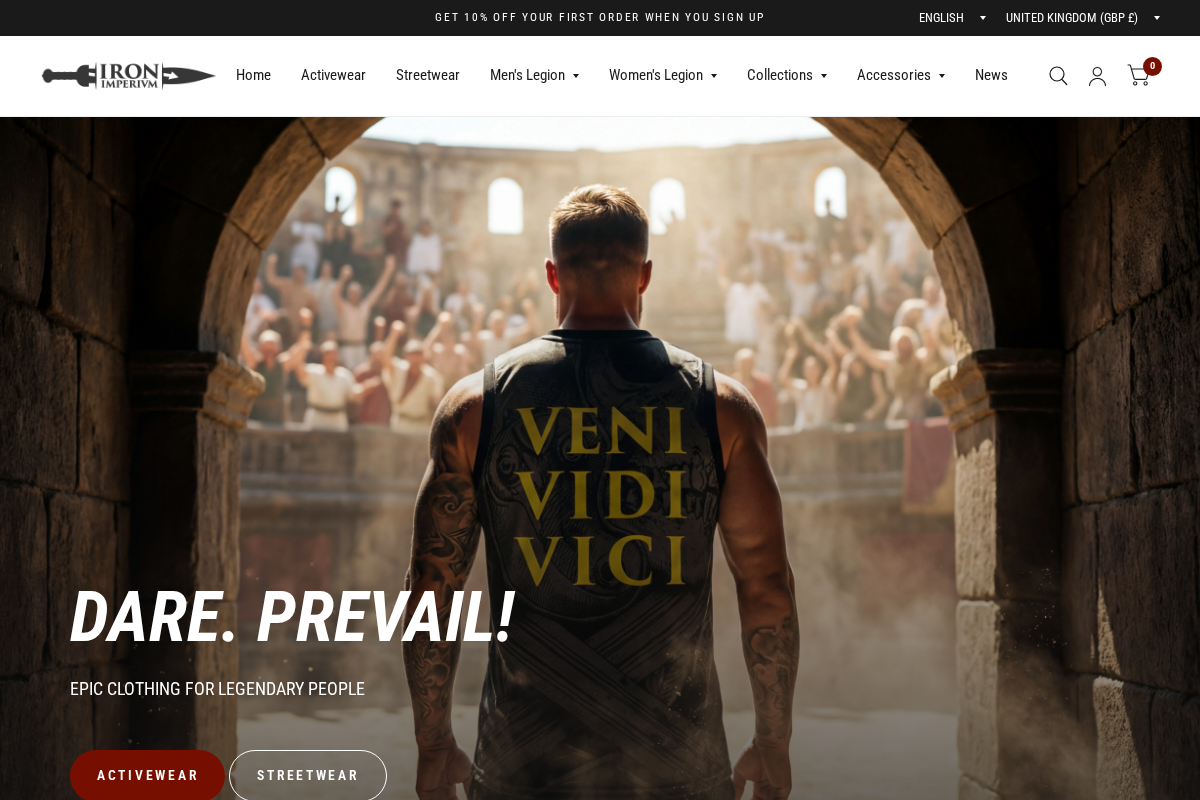 Iron Imperium homepage screenshot