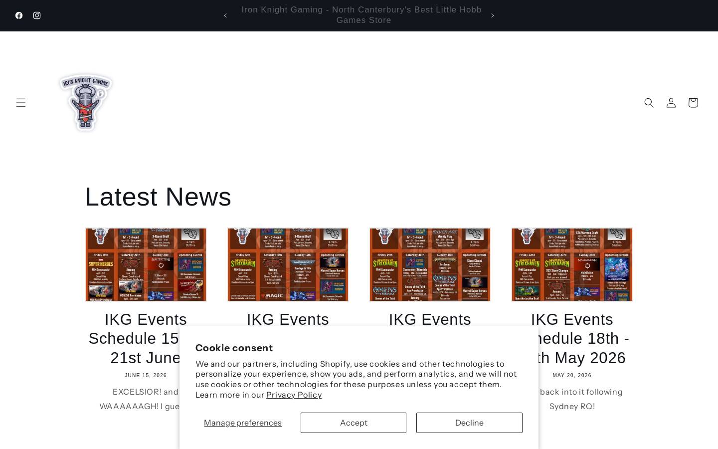 ironknightgaming.co.nz homepage screenshot