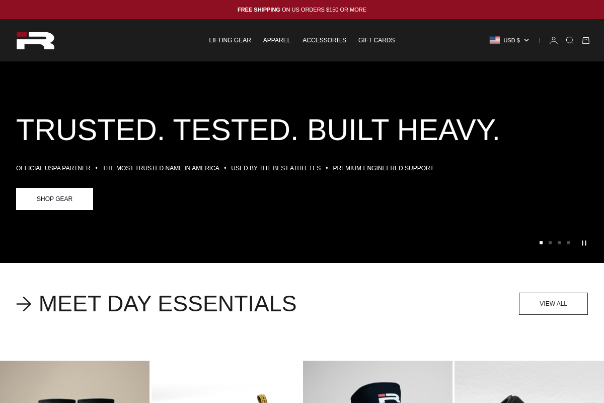 ironrebel.com homepage screenshot