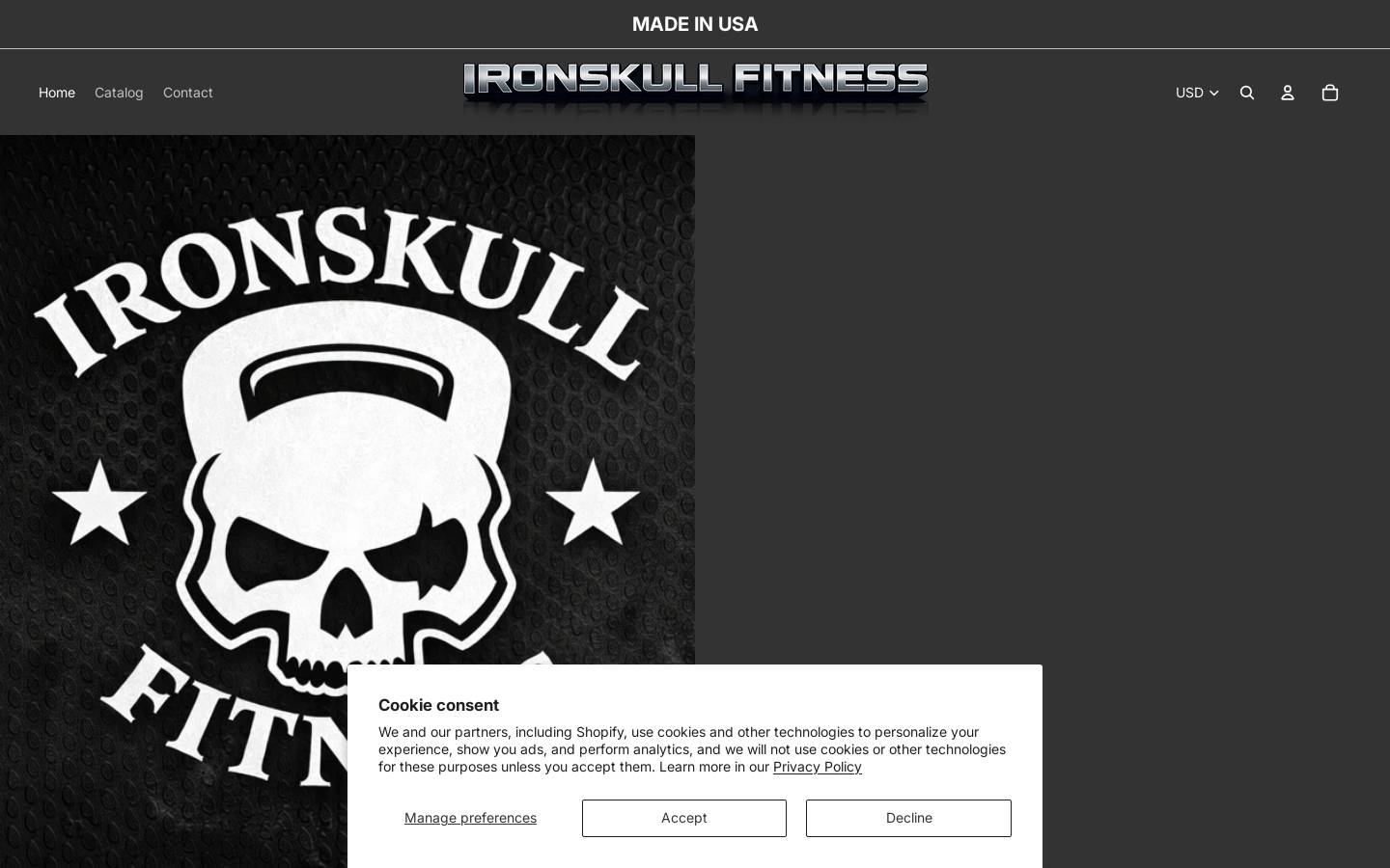 ironskullfitness.com homepage screenshot