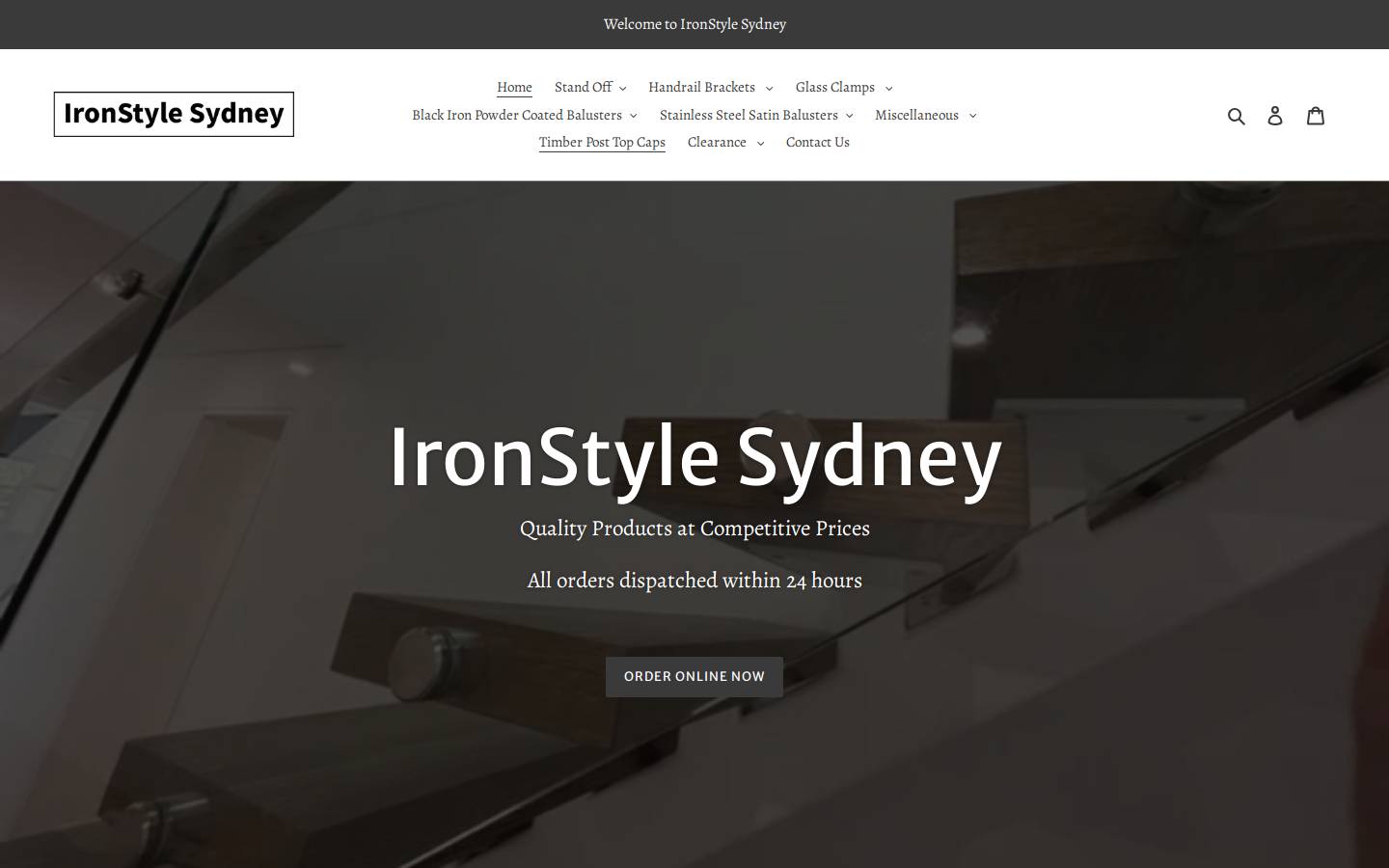 ironstylesydney.com.au homepage screenshot