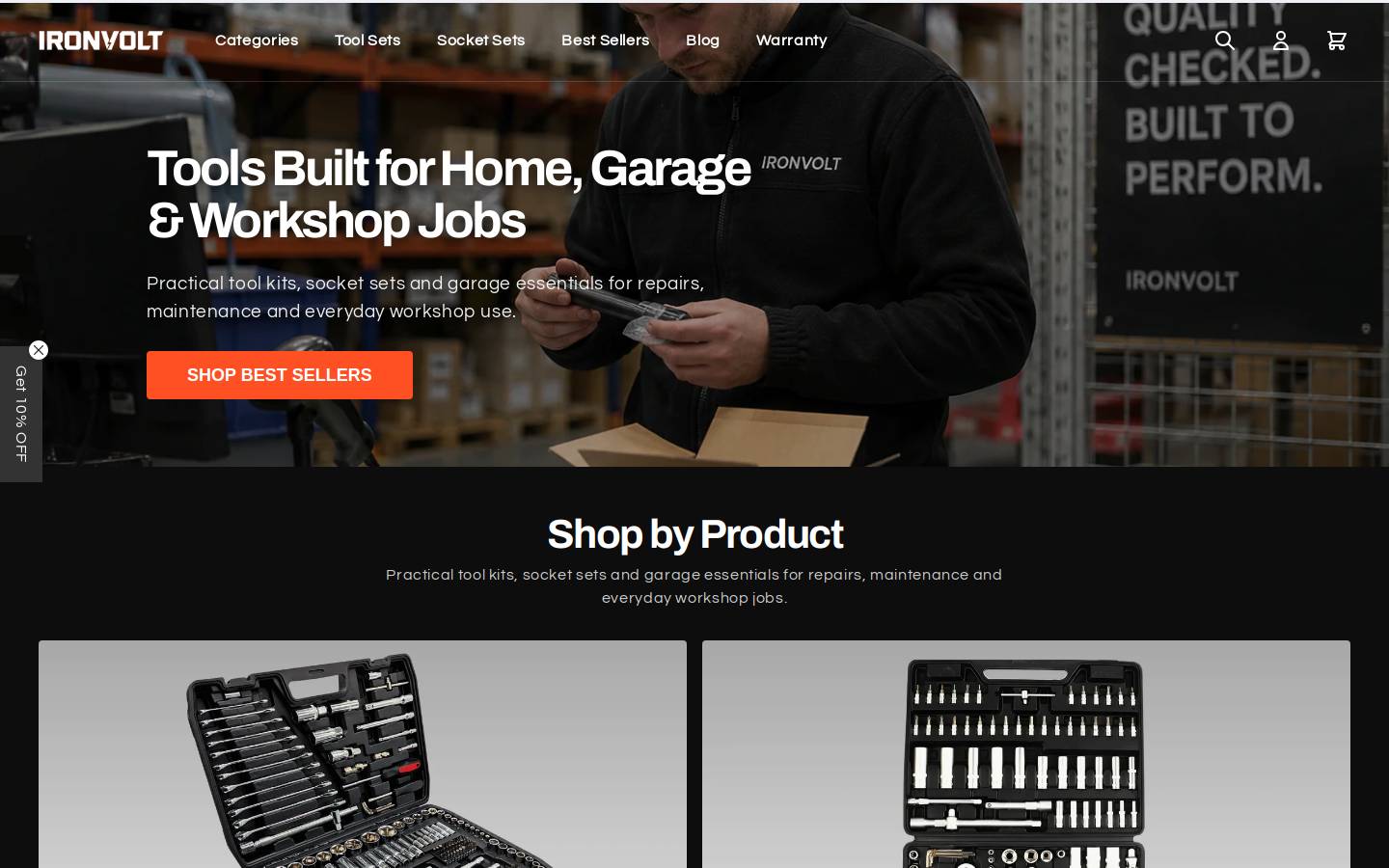 ironvolts.com homepage screenshot