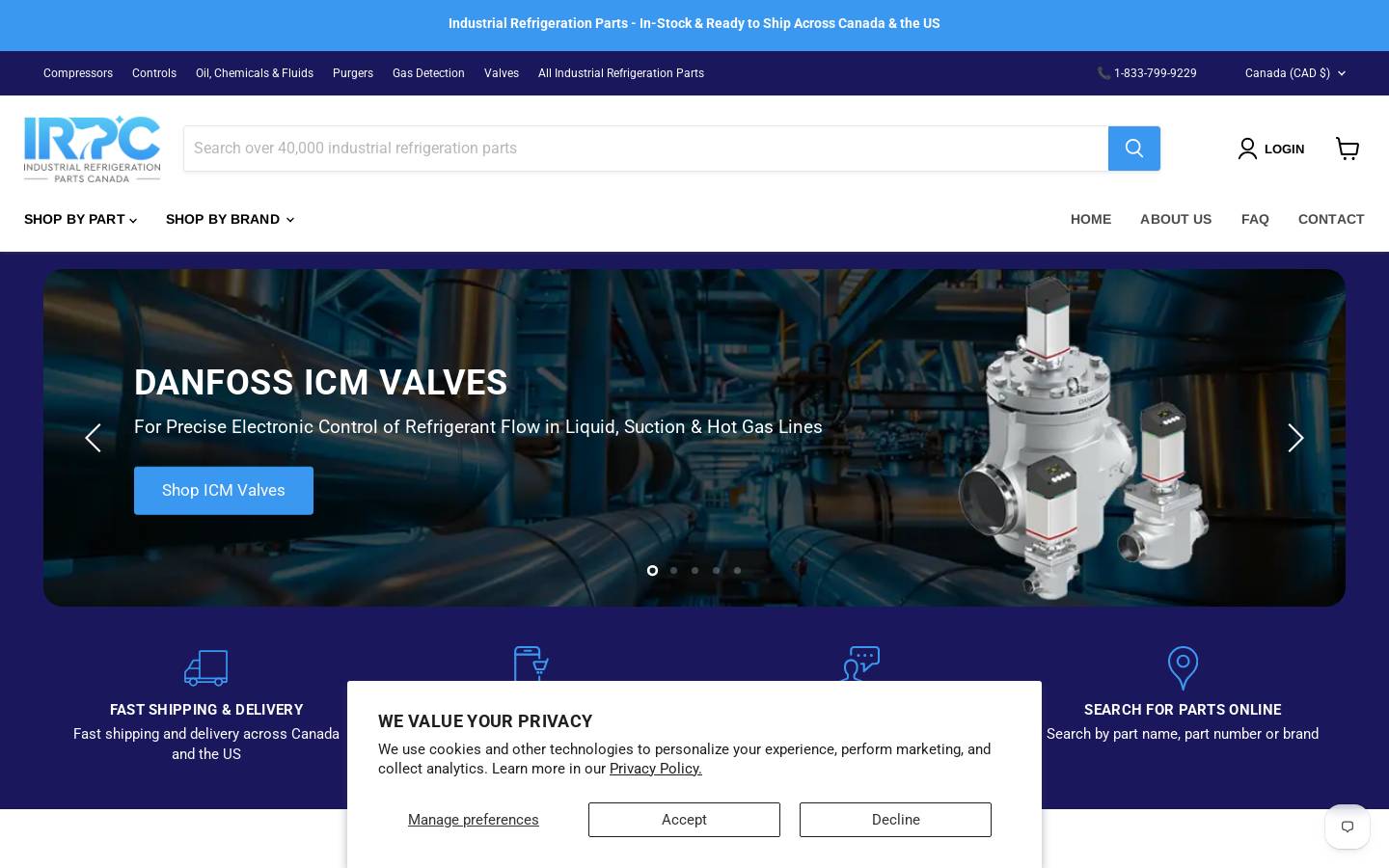 irpc.ca homepage screenshot