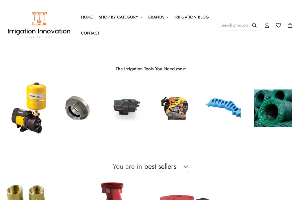 irrigati.com homepage screenshot