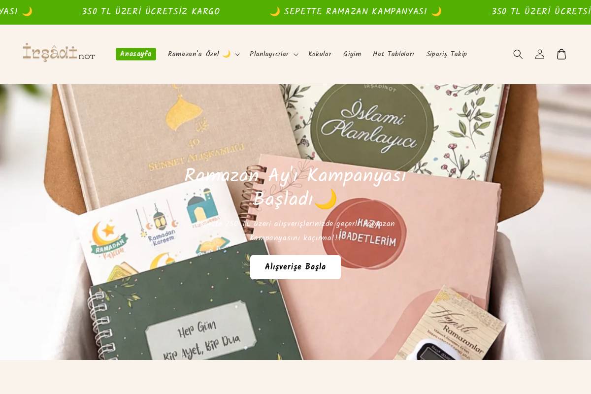 irsadinot.com homepage screenshot