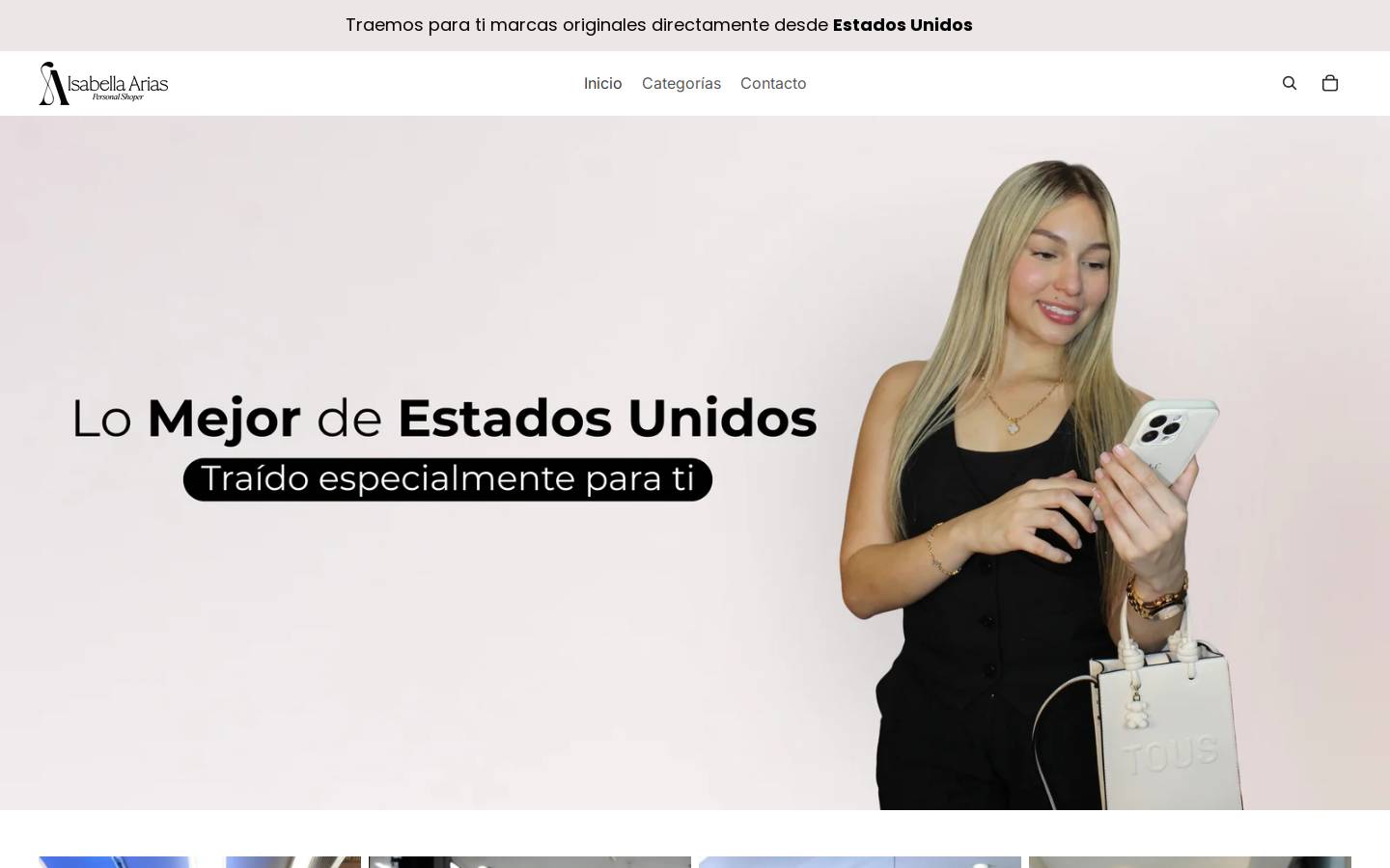 isaariasshopper.com homepage screenshot