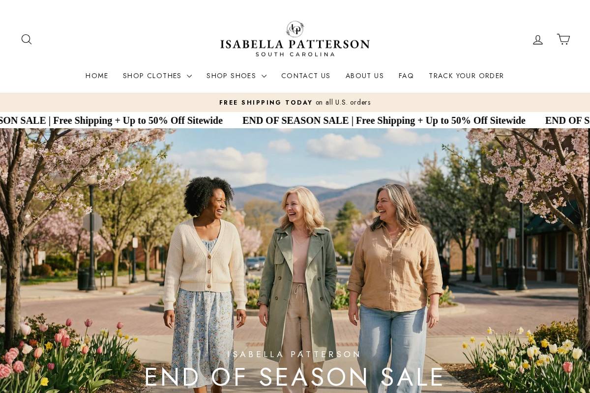 Isabellapatterson homepage screenshot