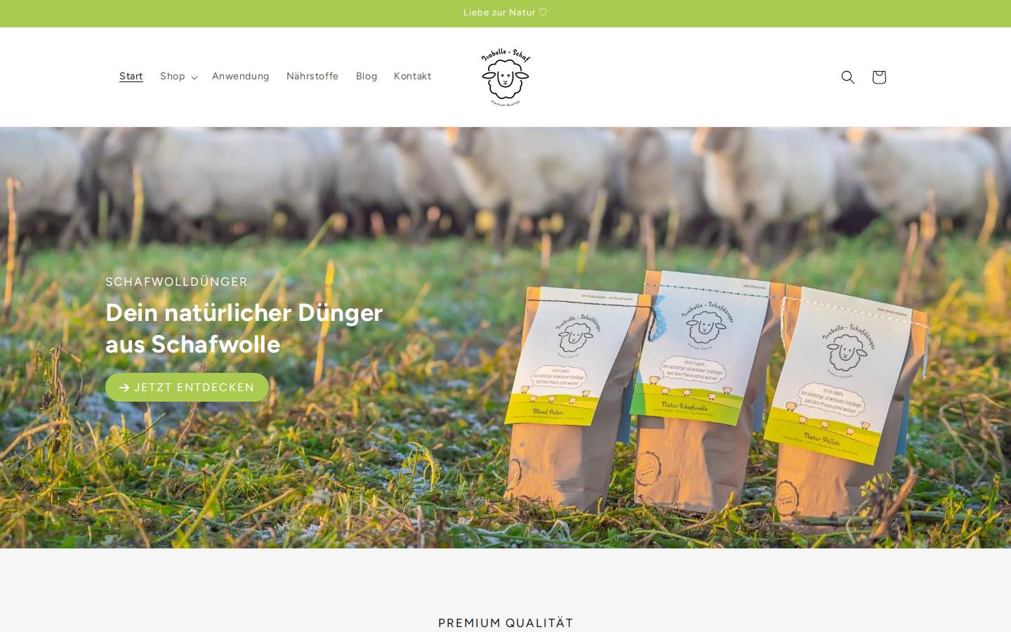 Isabelle Schaf homepage screenshot