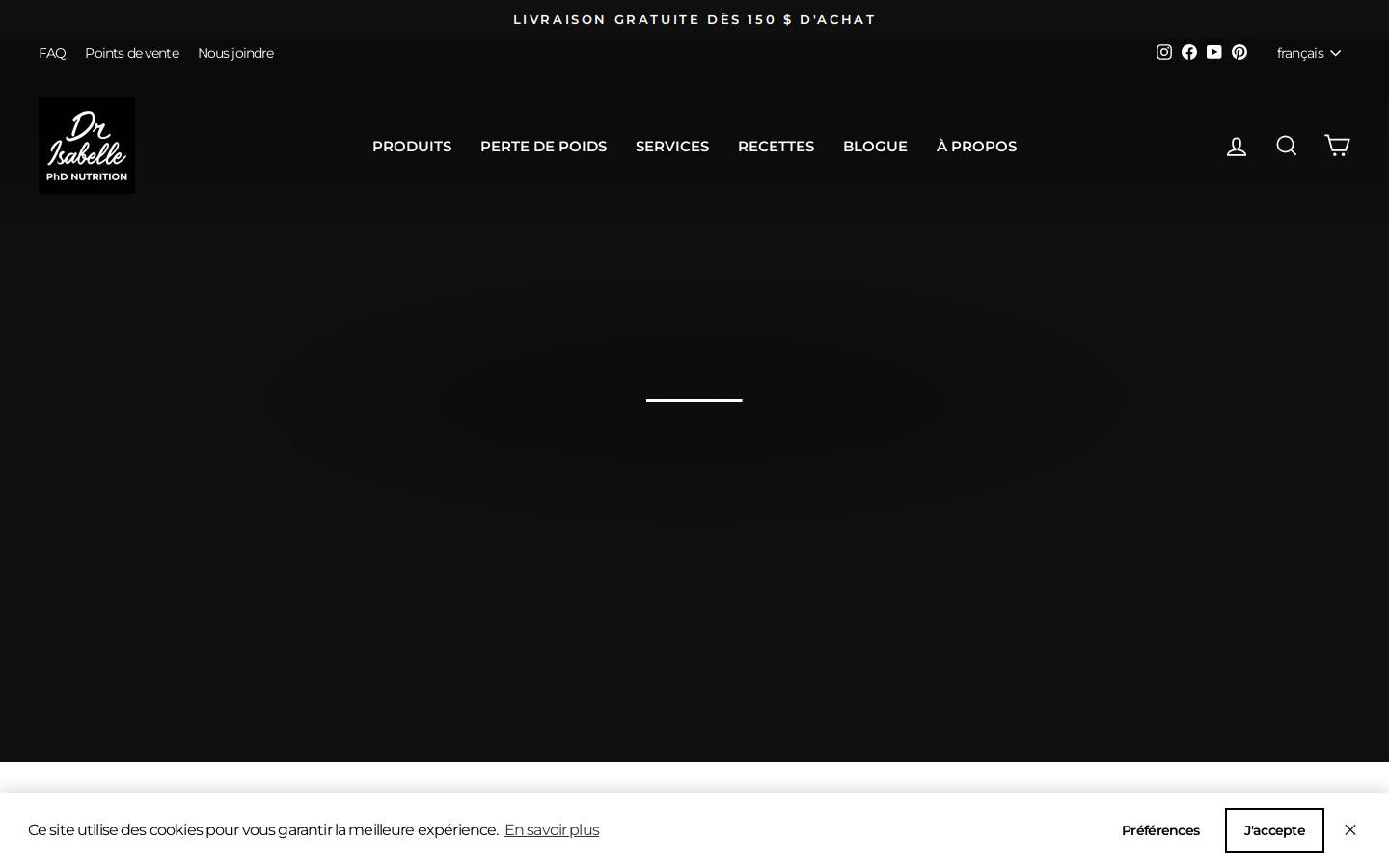 Isabelle Huot homepage screenshot