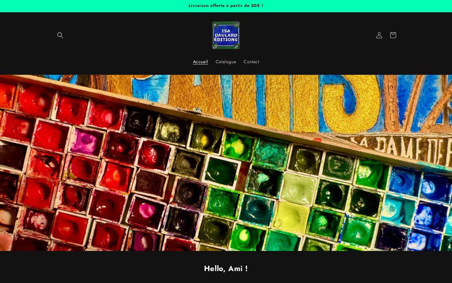 isadaulard.com homepage screenshot