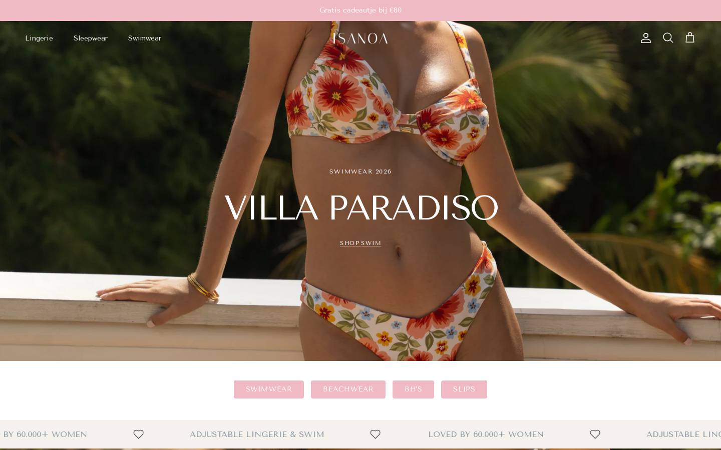 ISANOA homepage screenshot