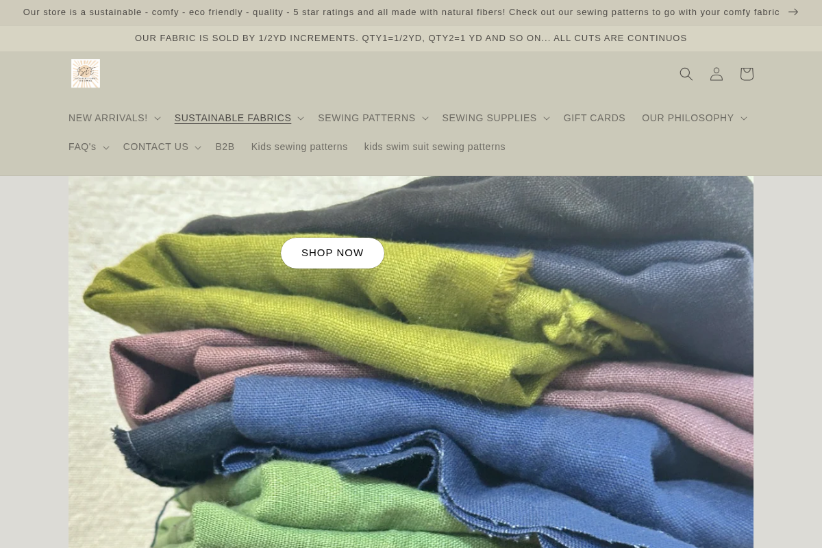 Isee fabric homepage screenshot