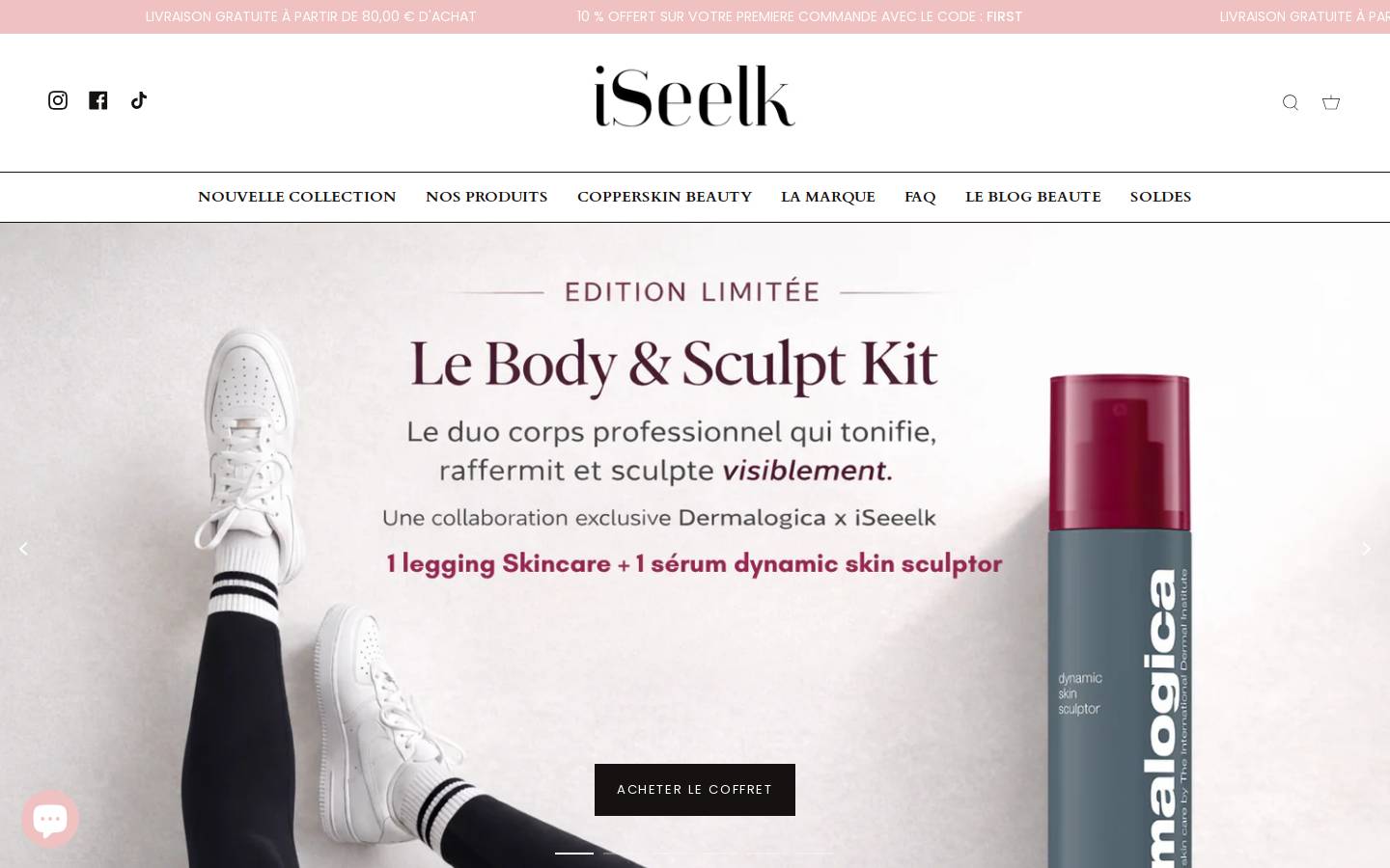 Iseelk homepage screenshot