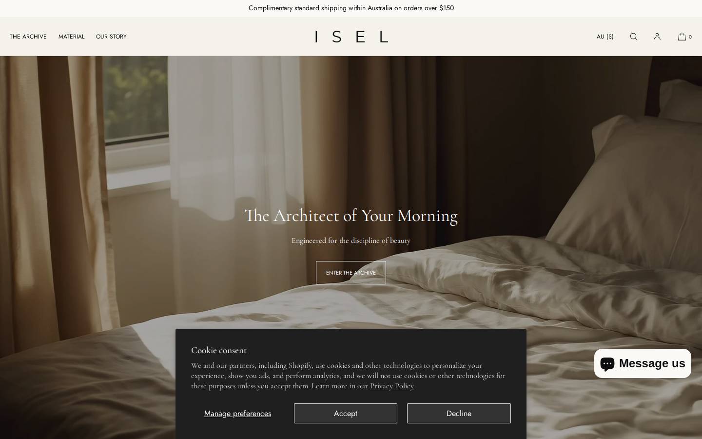 isel.com.au homepage screenshot