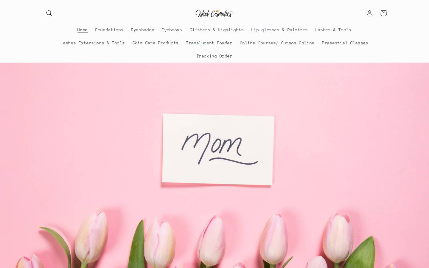 ishelcosmetics.com homepage screenshot