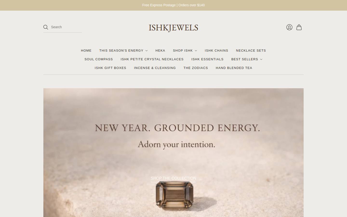 ishkjewels.com.au homepage screenshot