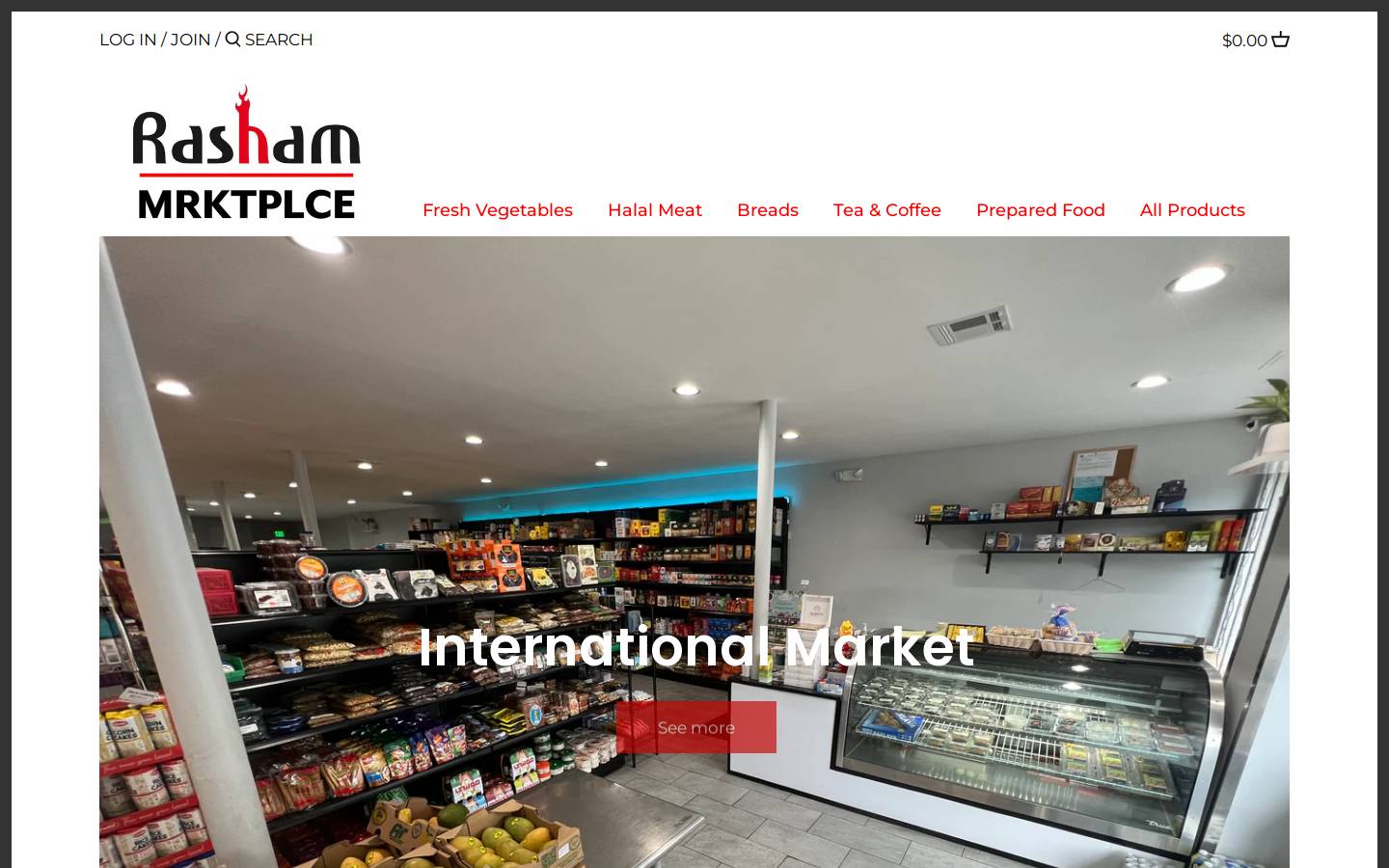 ishoptea.com homepage screenshot