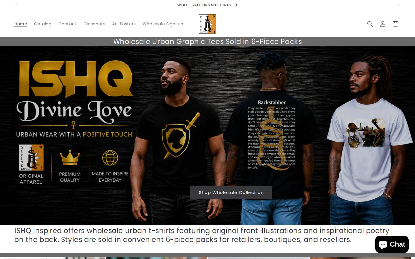 ishqinspiredart.com homepage screenshot