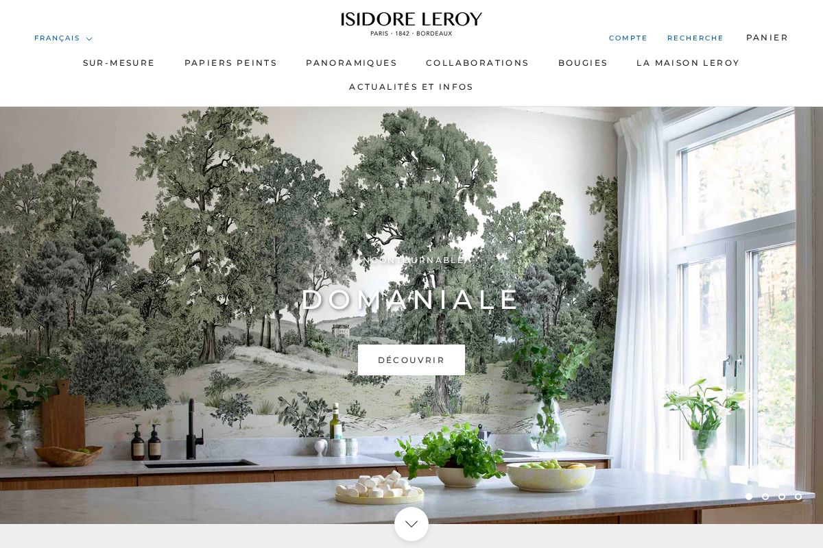 isidoreleroy.com homepage screenshot