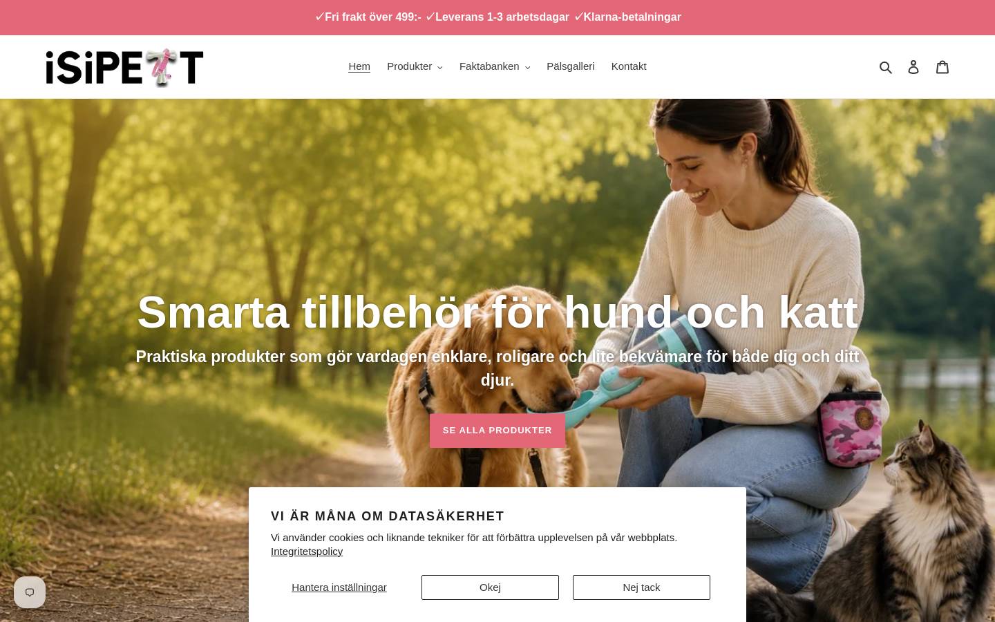 iSiPETT  homepage screenshot
