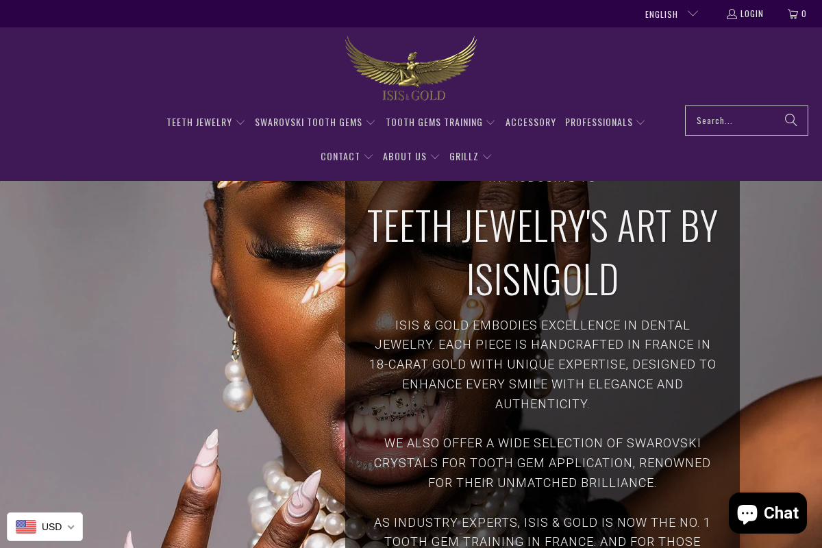 Isisngold homepage screenshot