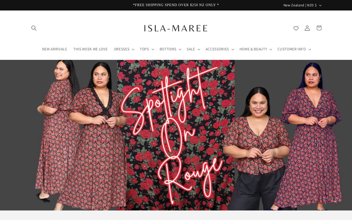 isla-maree.co.nz homepage screenshot